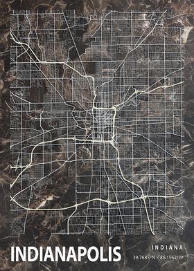 INDIANAPOLIS CITY MAP