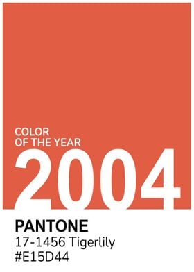 Pantone of the Year 2004