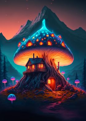 A magic mushroom home