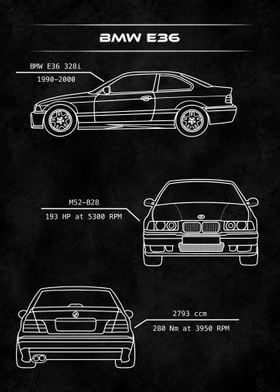 BMW E36 minimalist