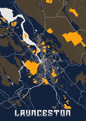 Launceston Map