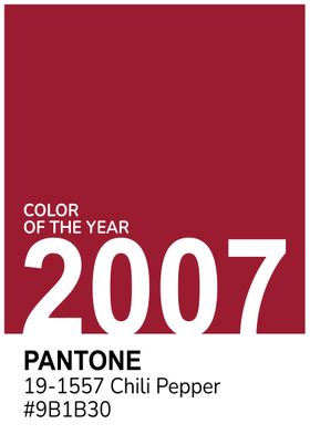 Pantone of the Year 2007