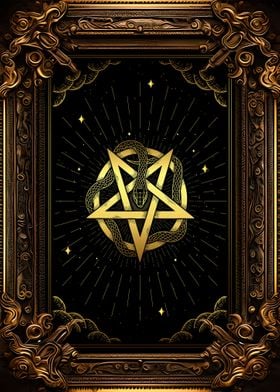 Tarot the snake pentagram