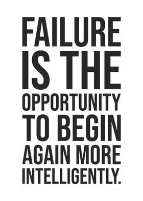 Failure Begin Again