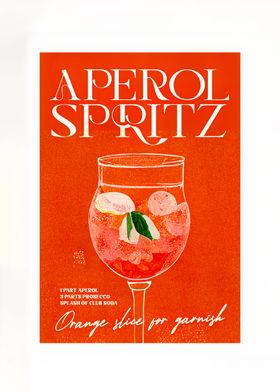Aperol Spritz Retro Orange