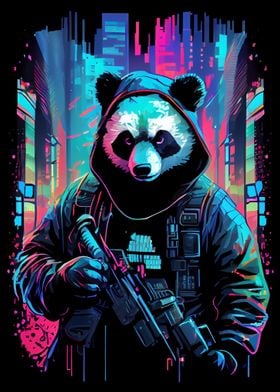Panda Synthwave