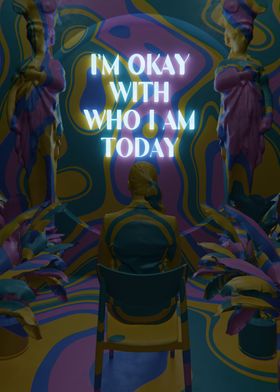 Im Okay Swirl 3D Quote