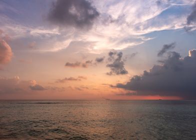 Sunset In Maldives