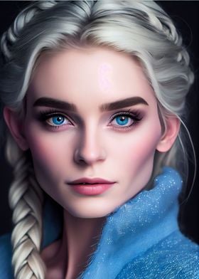 portrait Frozen Ice Queen