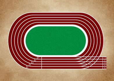 running track  vintage