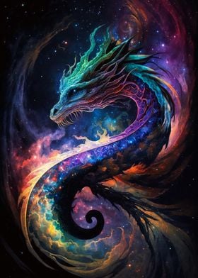 Ethereal Cosmic Dragon