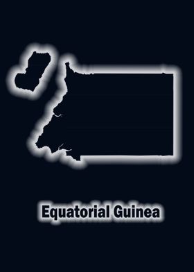 Equatorial Guinea map glow