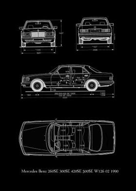 Mercedes Benz 260SE 300SE 