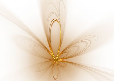 golden flower abstract