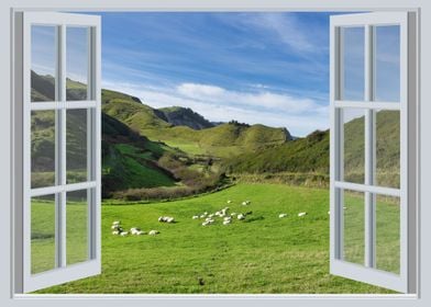 Open window landscape