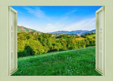 Open window landscape