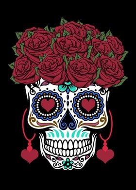 Valentine Day Muertos Rose