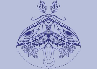 Blu Lunar Moth