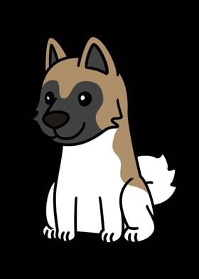 Akita Cartoon 