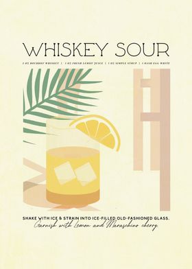 Whiskey Sour Recipe Pastel