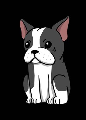 Boston Terrier Cartoon 