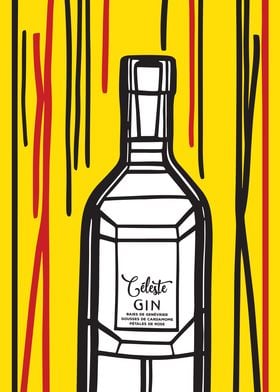 Gin Advertising Drawing