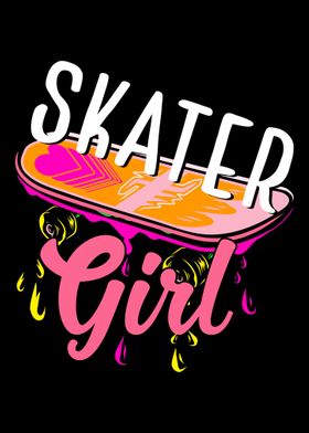 Skateboarding Girls Skater