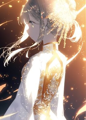 golden anime girl