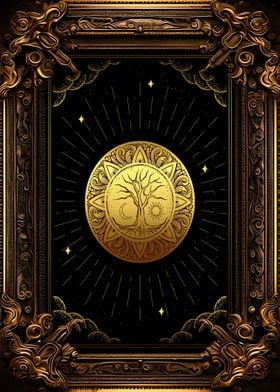 Tarot gold coin tree