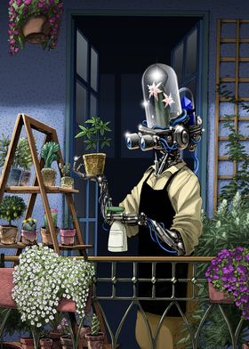 GARDENER ROBOT IN THE BALC