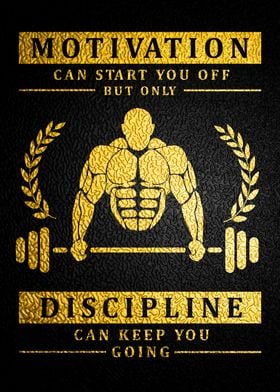 Discipline Gym Quote