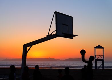 BASKETBALL COURT e SUNSET