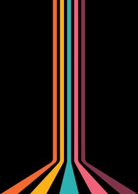 ABSTRACT RETRO STRIPE