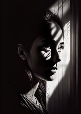 Portrait in the shadows