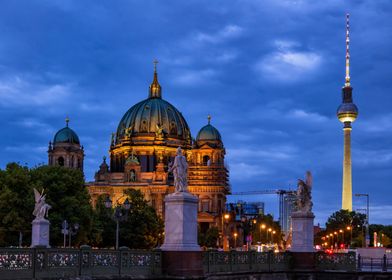 Evening In City Of Berlin