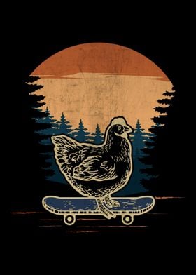 Skateboarding Chicken Farm