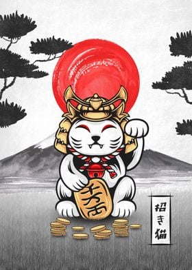 Lucky Cat Japan Art