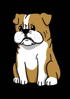 English Bulldog Cartoon 