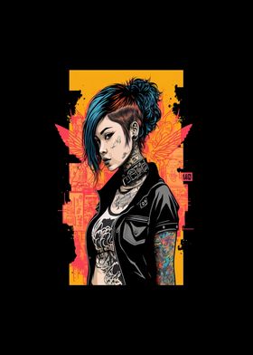 I'm a female tattoo artist - best female tattoo artist in town Tattooed  junkie design gifts ink culture beards barber awesome super power tacos  tequila Poster for Sale by CJCTEES