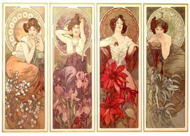 Alphonse Mucha Art Nouveau