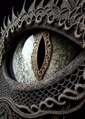 Metallic dragon eye