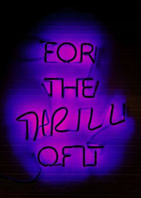 neon text