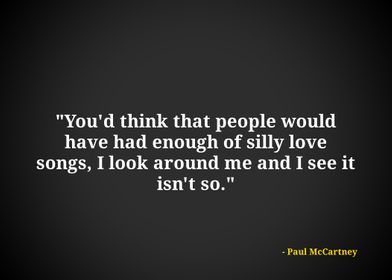 Paul McCartney quotes 