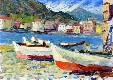 rapallo boats by Kandinsky