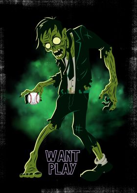 Zombie Play Baseball