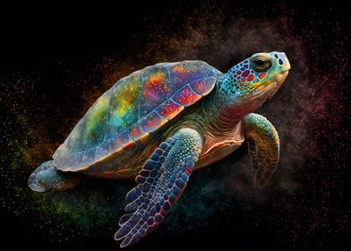 Colorful turtle