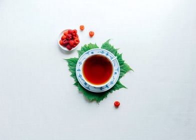 Artistic fruit tea