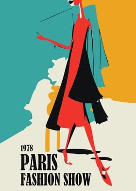 Paris Fashion Show Poster