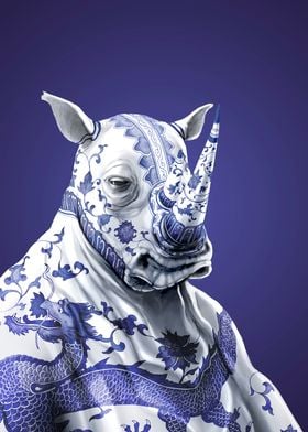 Ming Porcelain Rhino