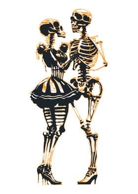 Skeleton Couple 